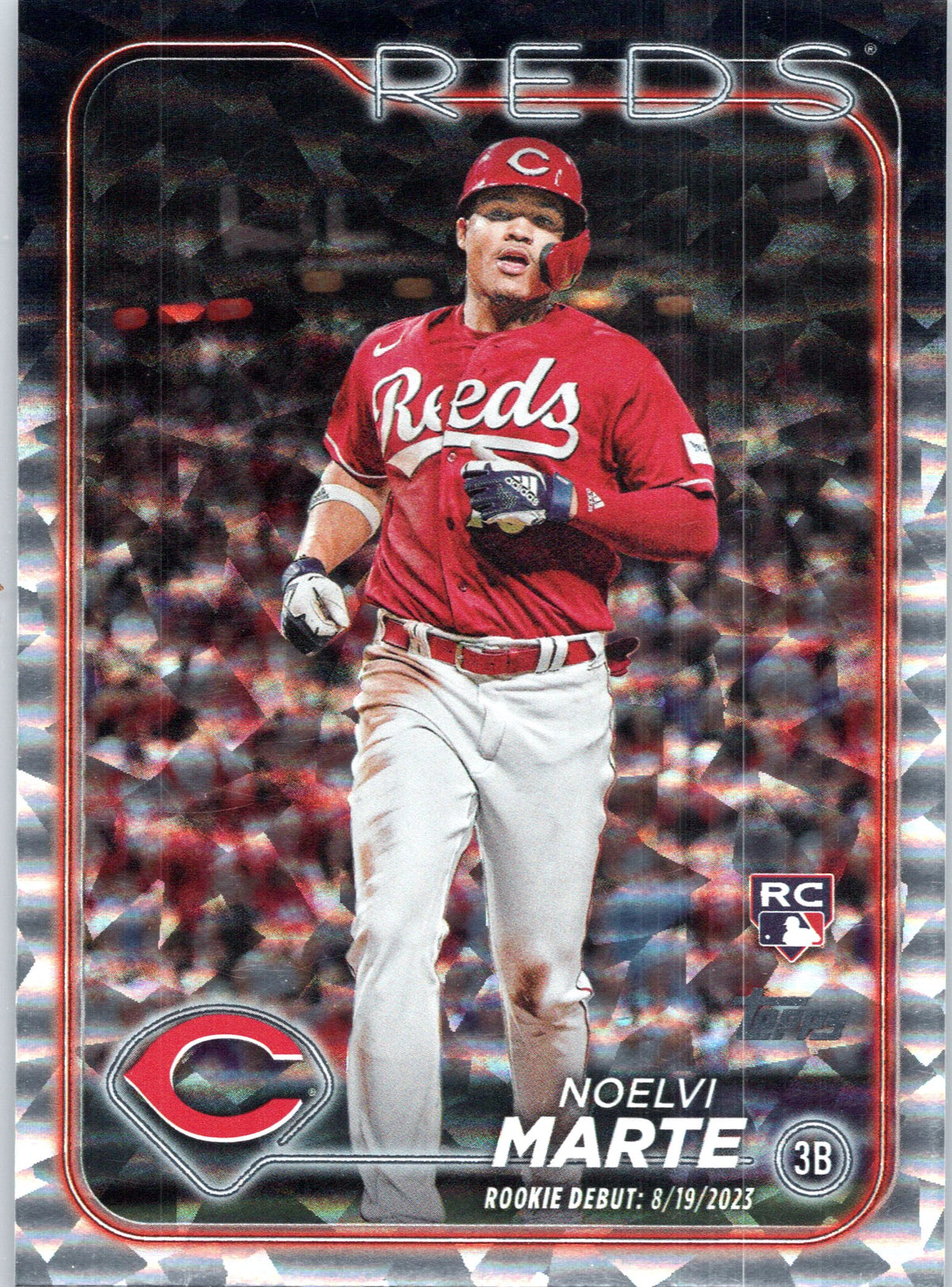 2024 Topps Chrome Update #USC91 Noelvi Marte RayWave Refractors