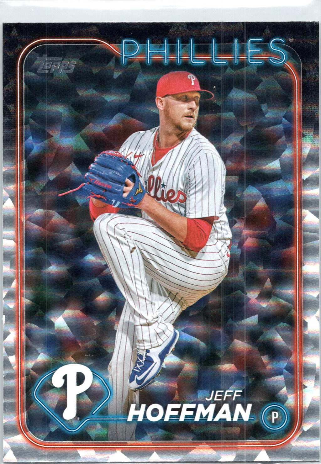 2024 Topps Update #US232 Jeff Hoffman Silver Crackle Foilboard