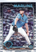 2024 Topps Update #US330 A.J. Puk Silver Crackle Foilboard