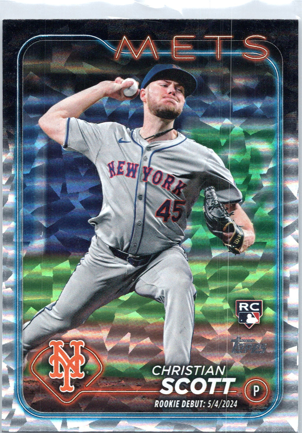 2024 Topps Update #US253 Christian Scott Silver Crackle Foilboard