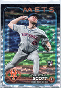 2024 Topps Update #US253 Christian Scott Silver Crackle Foilboard