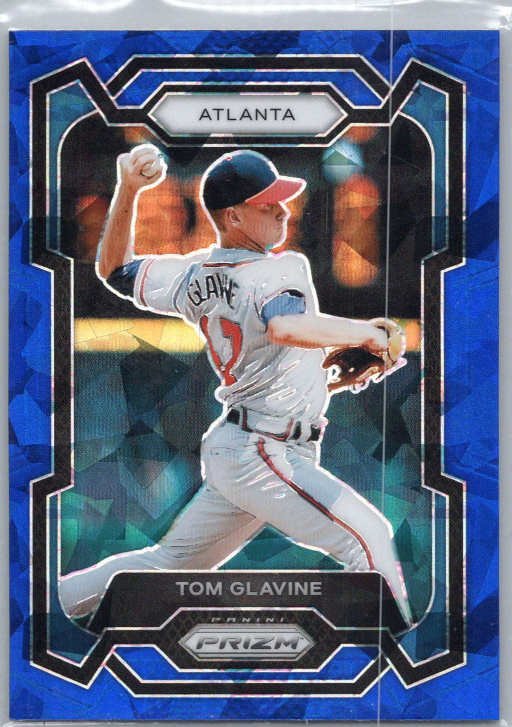2024 Panini Prizm #60 Tom Glavine Blue Ice Prizms