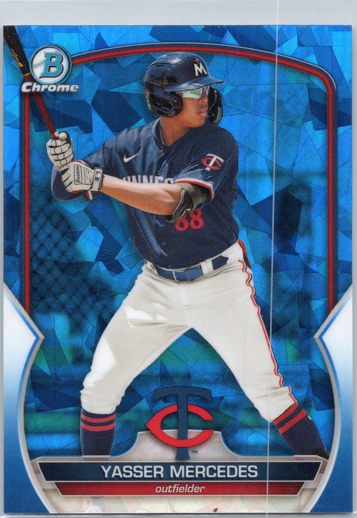 2023 Bowman Chrome Sapphire Edition #BCP-202 Yasser Mercedes Prospects