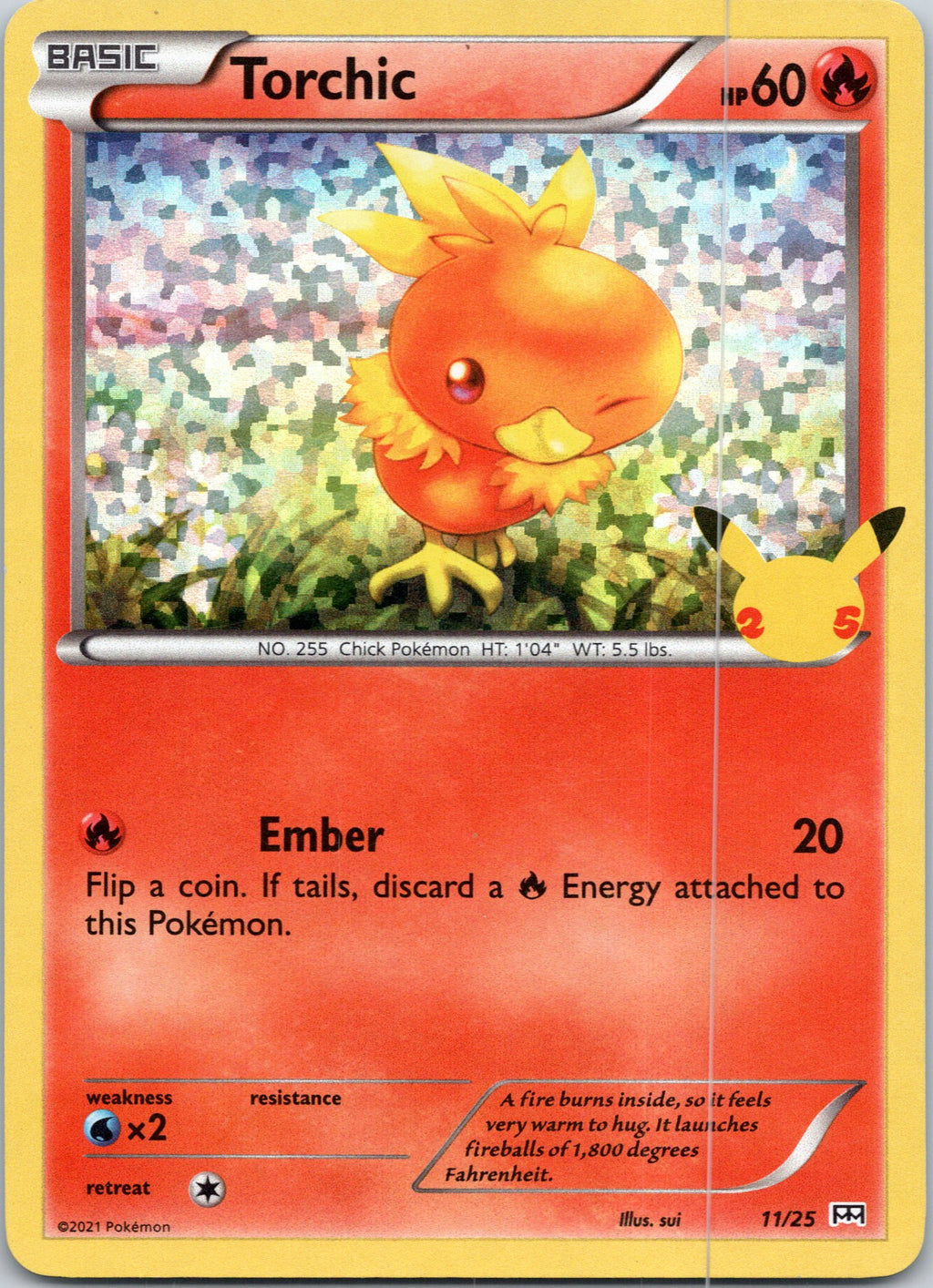 McDonald's 25th Anniversary Promos #011/025 Torchic