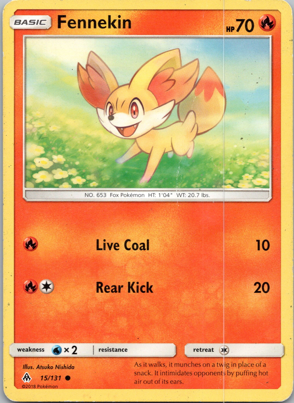 SM - Forbidden Light #15/131 Fennekin (15)