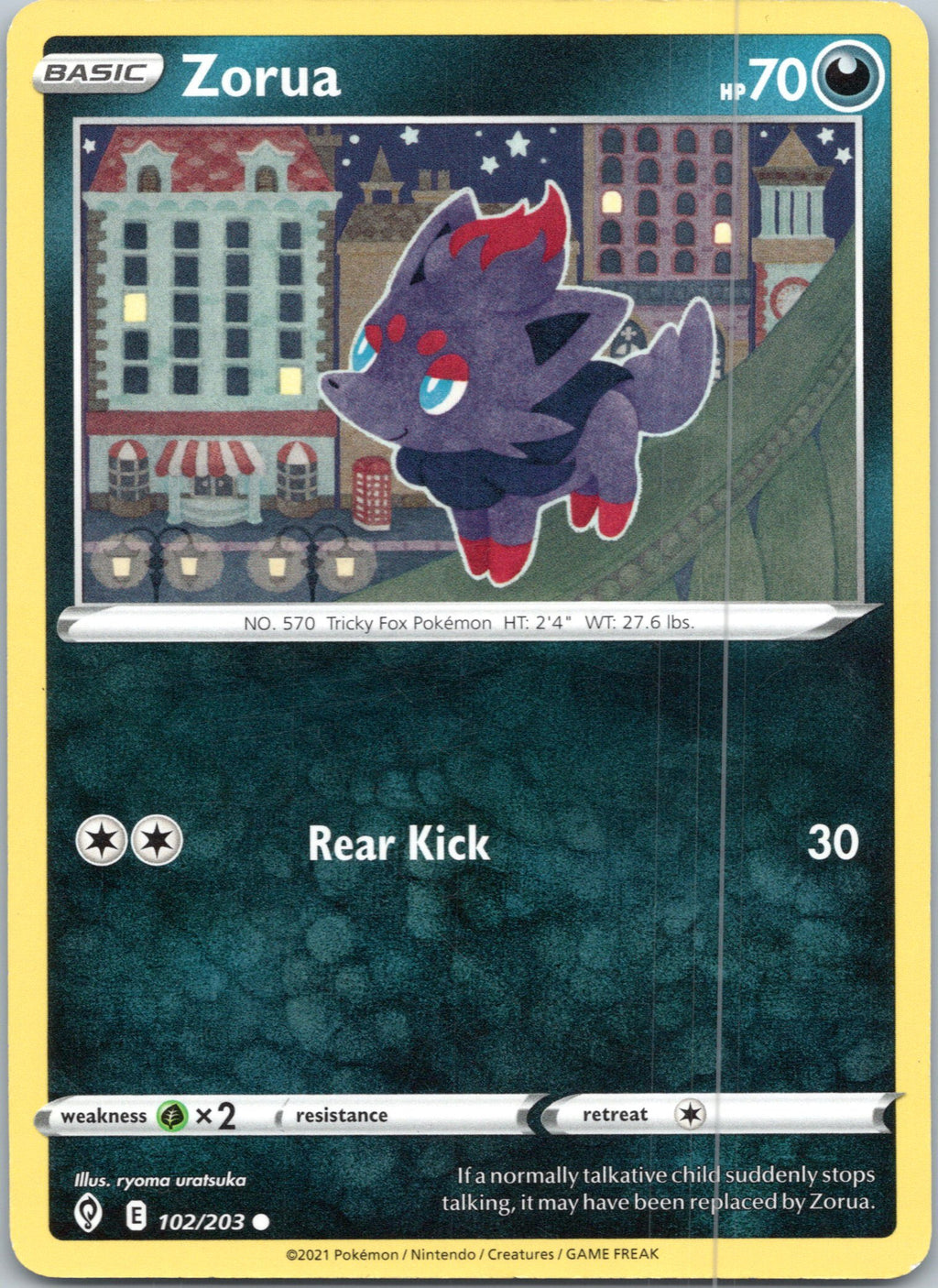SWSH07: Evolving Skies #102/203 Zorua