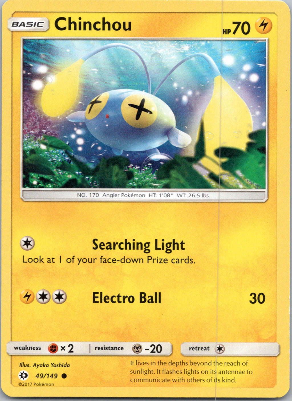 SM Base Set #49/149 Chinchou