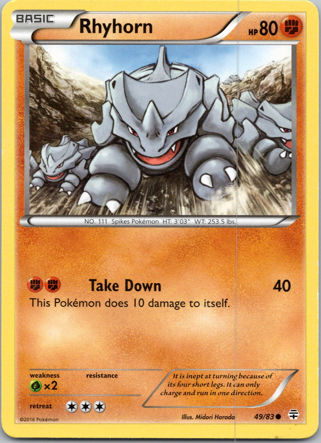 Generations #49/83 Rhyhorn
