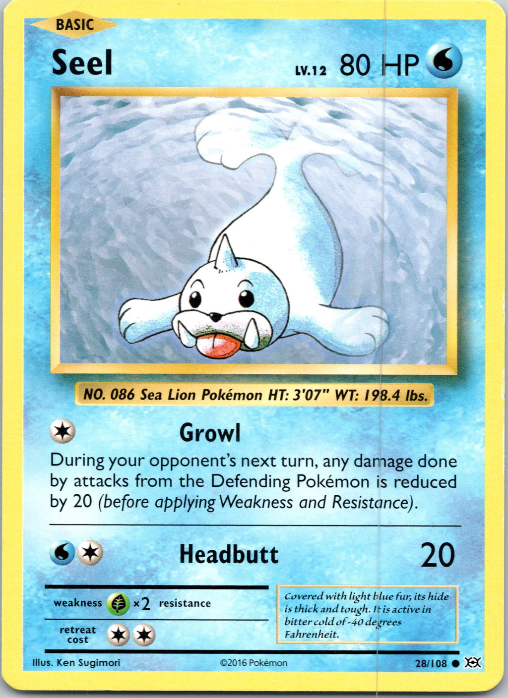 XY - Evolutions #28/108 Seel