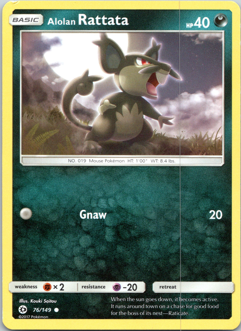 SM Base Set #76/149 Alolan Rattata