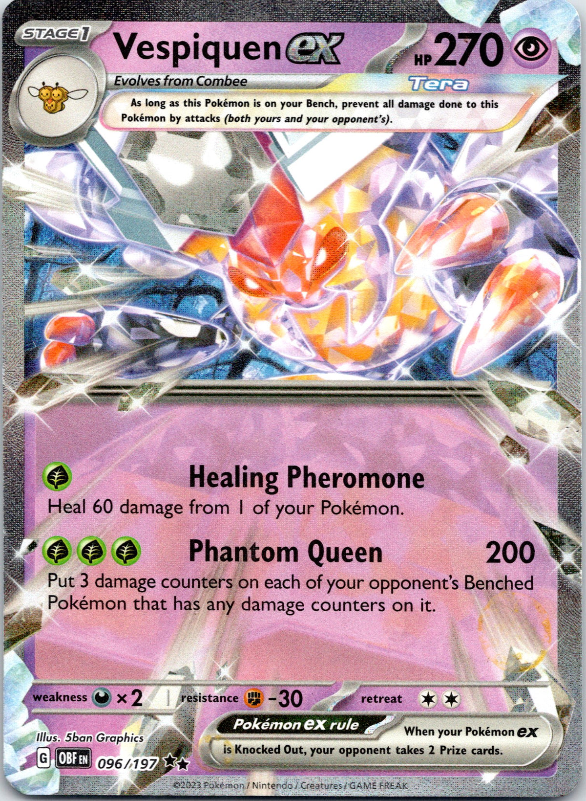 SV03: Obsidian Flames #096/197 Vespiquen ex