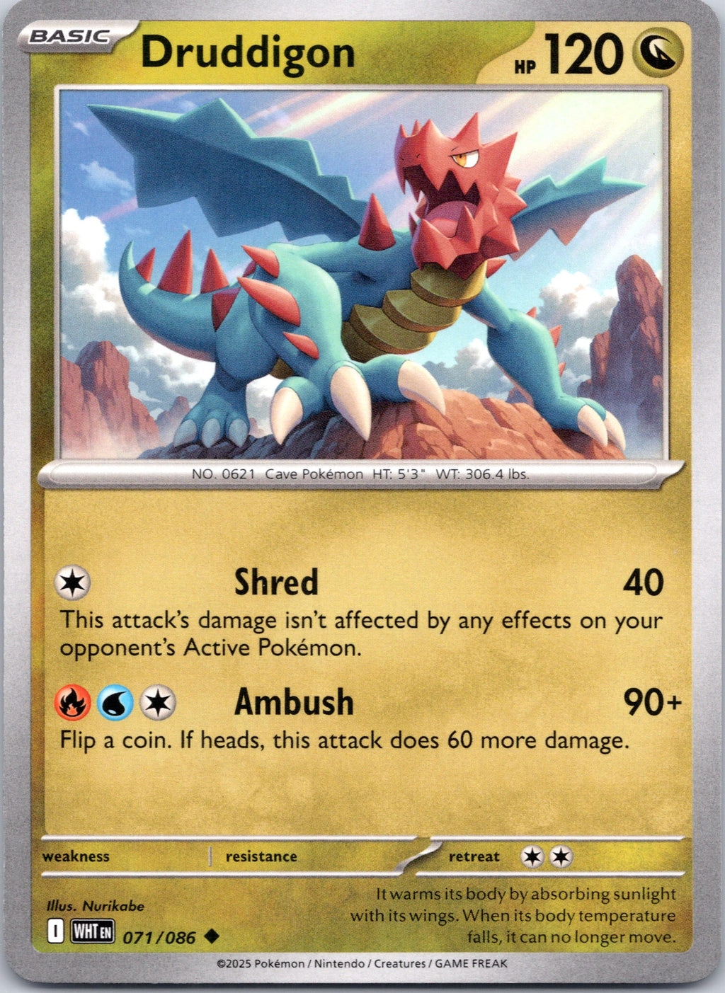 SV: White Flare #071/086 Druddigon