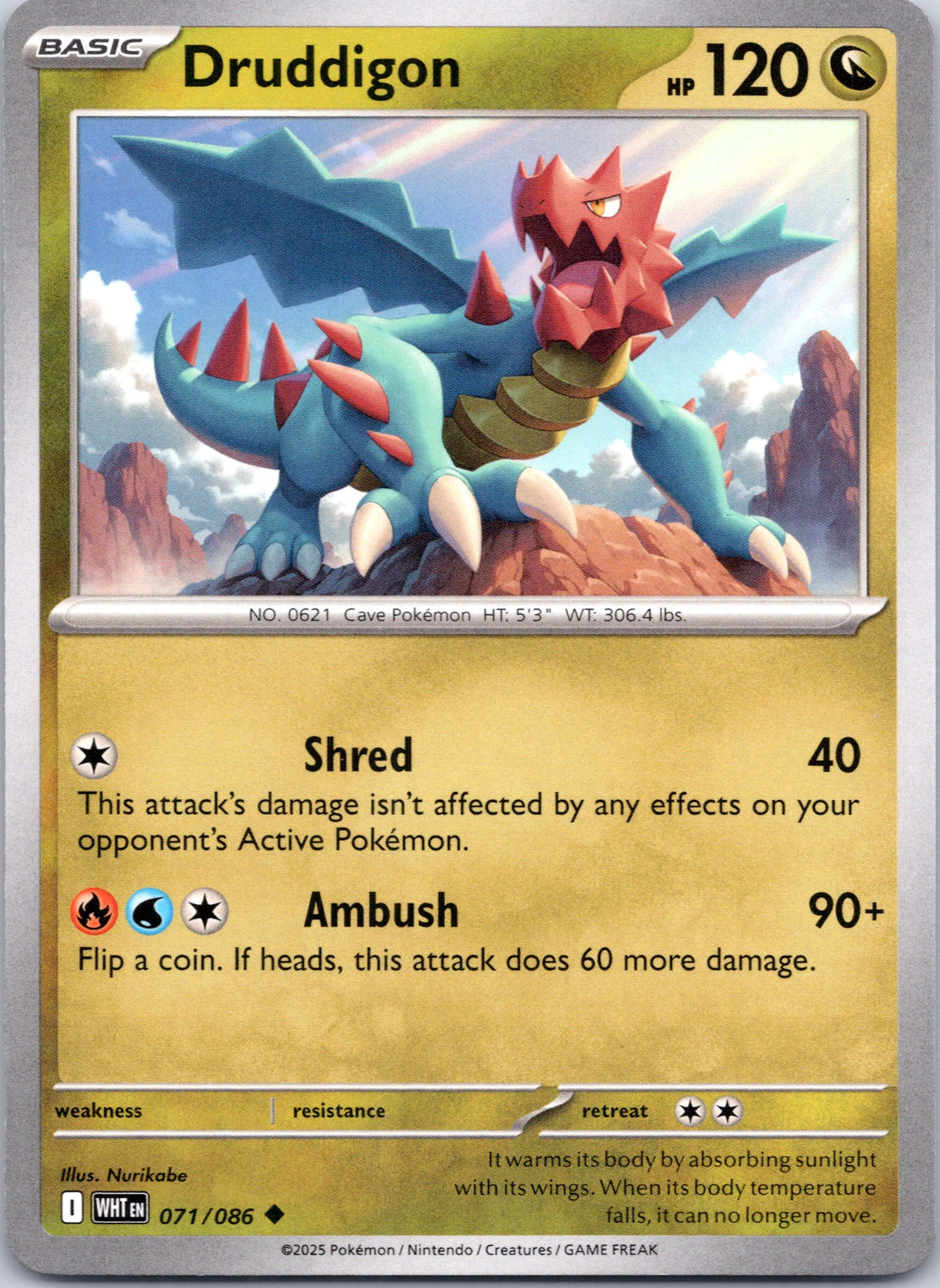 SV: White Flare #071/086 Druddigon