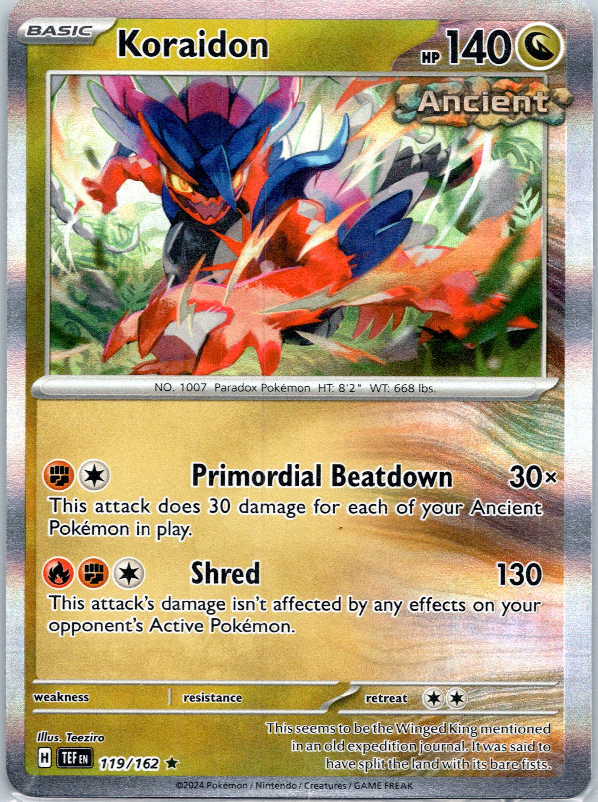 Miscellaneous Cards & Products #119/162 Koraidon