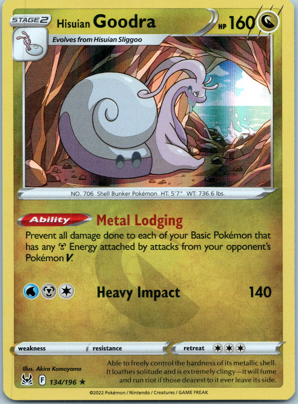 SWSH11: Lost Origin #134/196 Hisuian Goodra