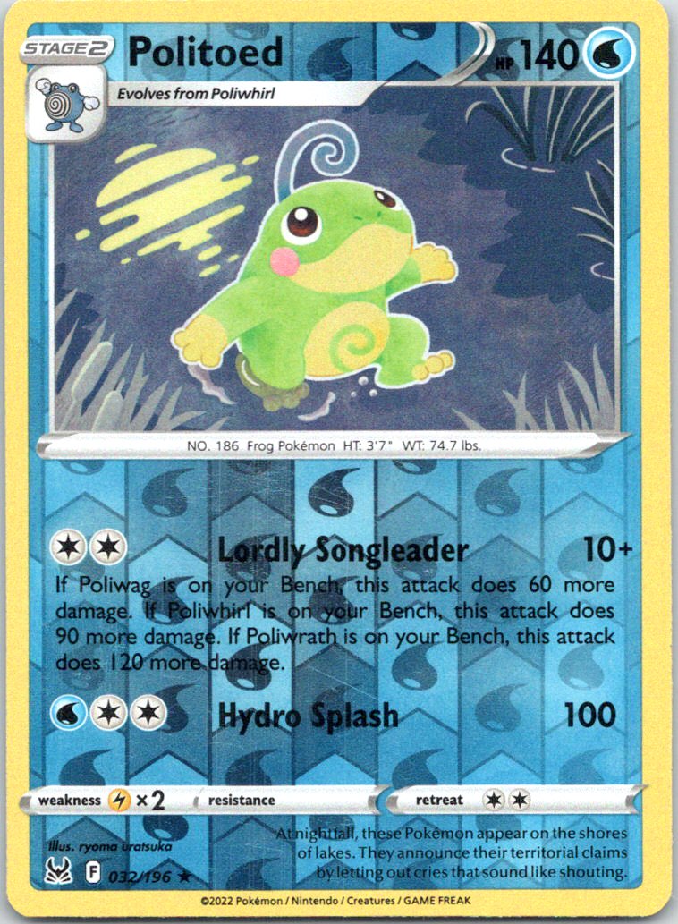 SWSH11: Lost Origin #032/196 Politoed