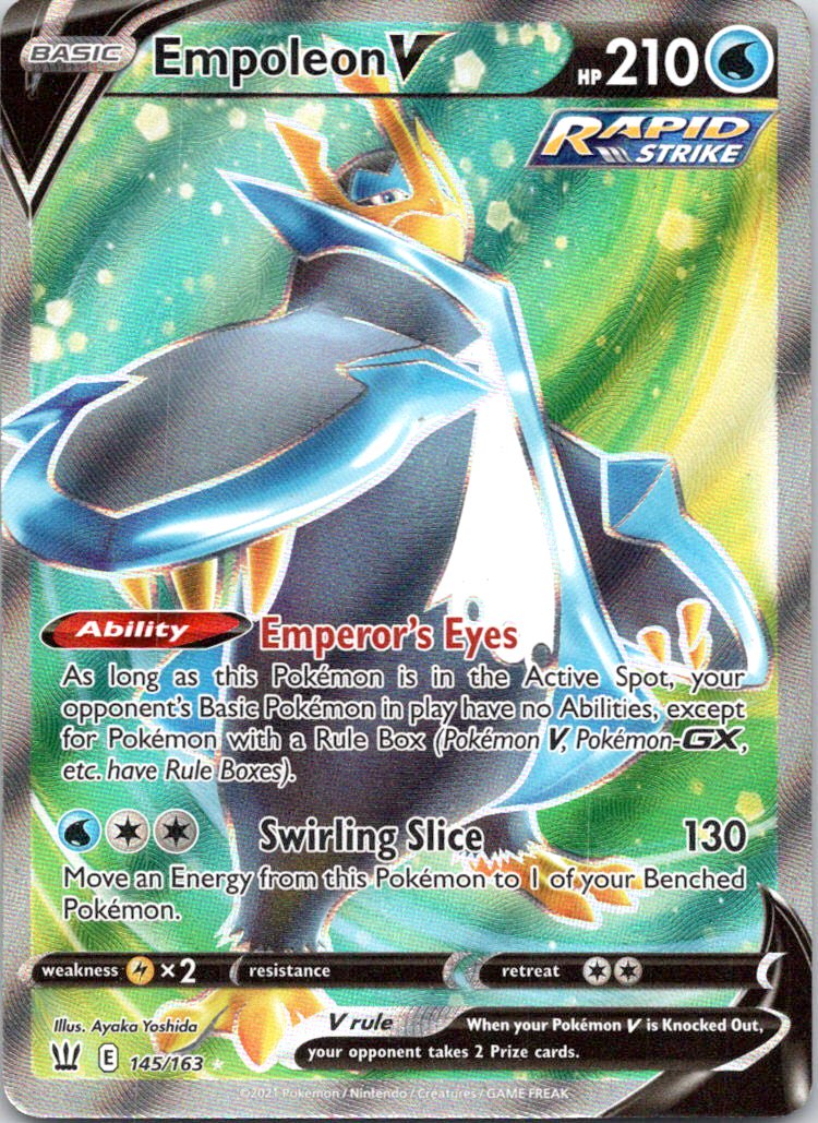 SWSH05: Battle Styles #145/163 Empoleon V (Full Art)