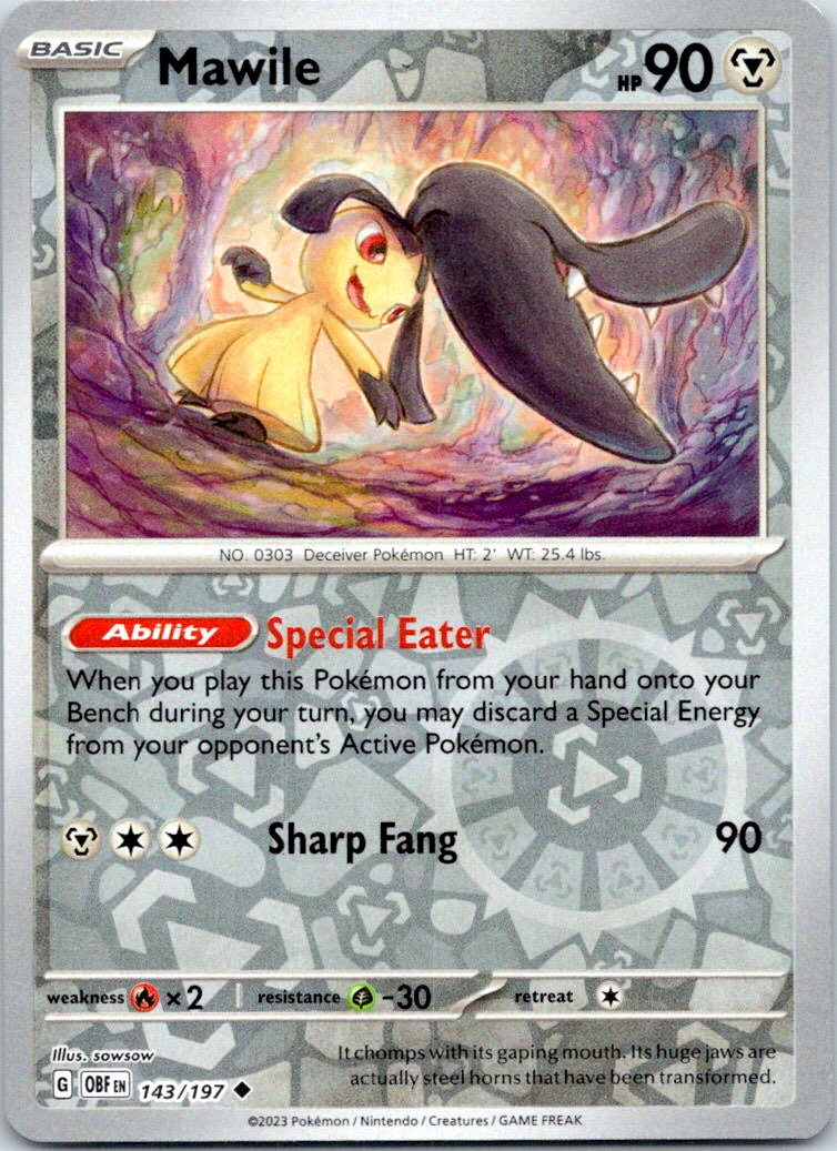 SV03: Obsidian Flames #143/197 Mawile