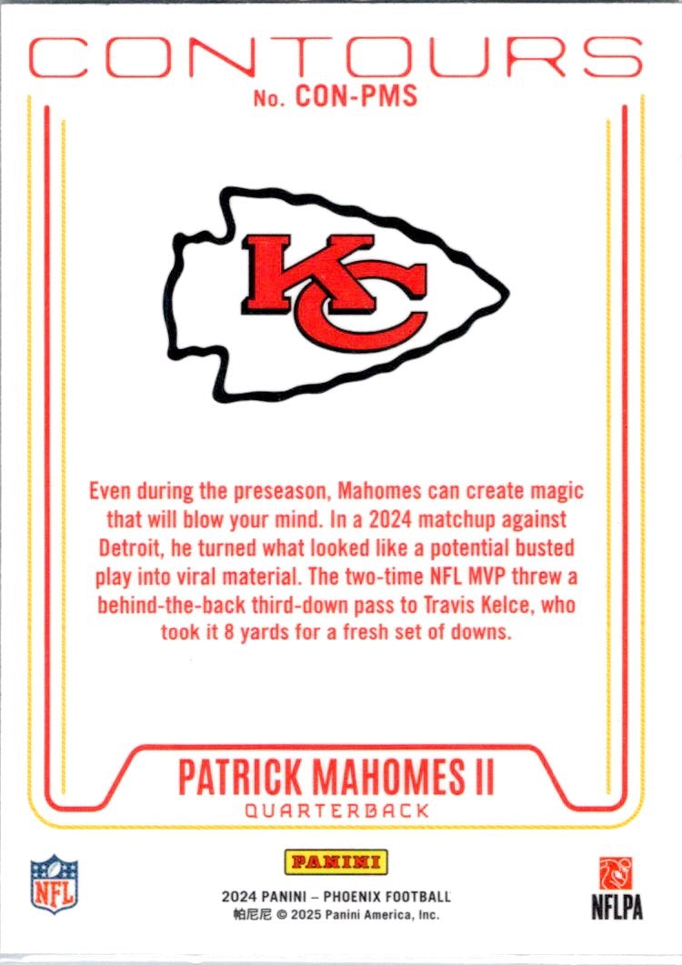 2024 Panini Phoenix #CON-PMS Patrick Mahomes II Contours
