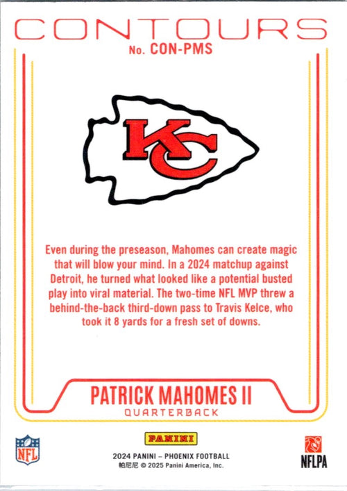 2024 Panini Phoenix #CON-PMS Patrick Mahomes II Contours