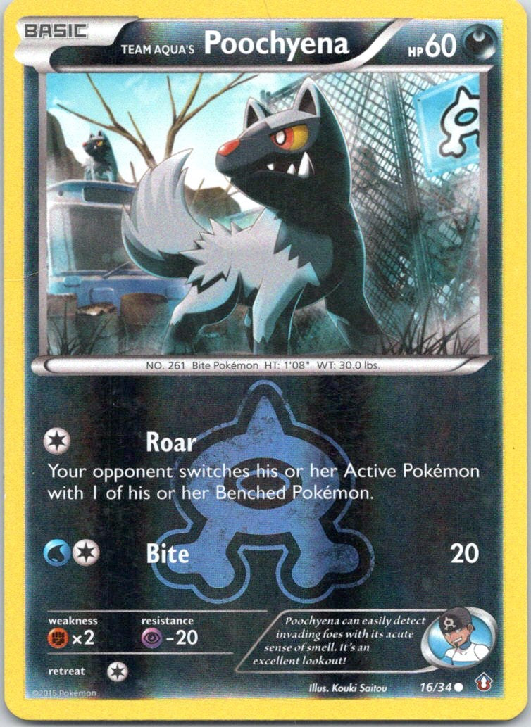 Double Crisis #16/34 Team Aqua's Poochyena