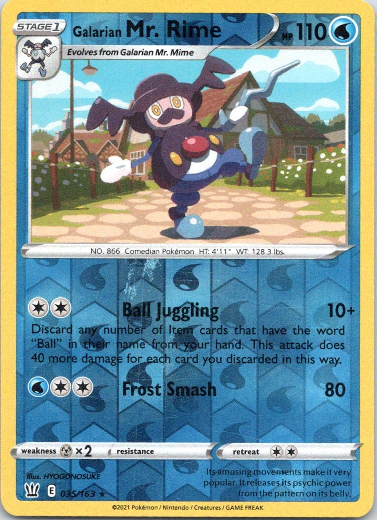SWSH05: Battle Styles #035/163 Galarian Mr. Rime