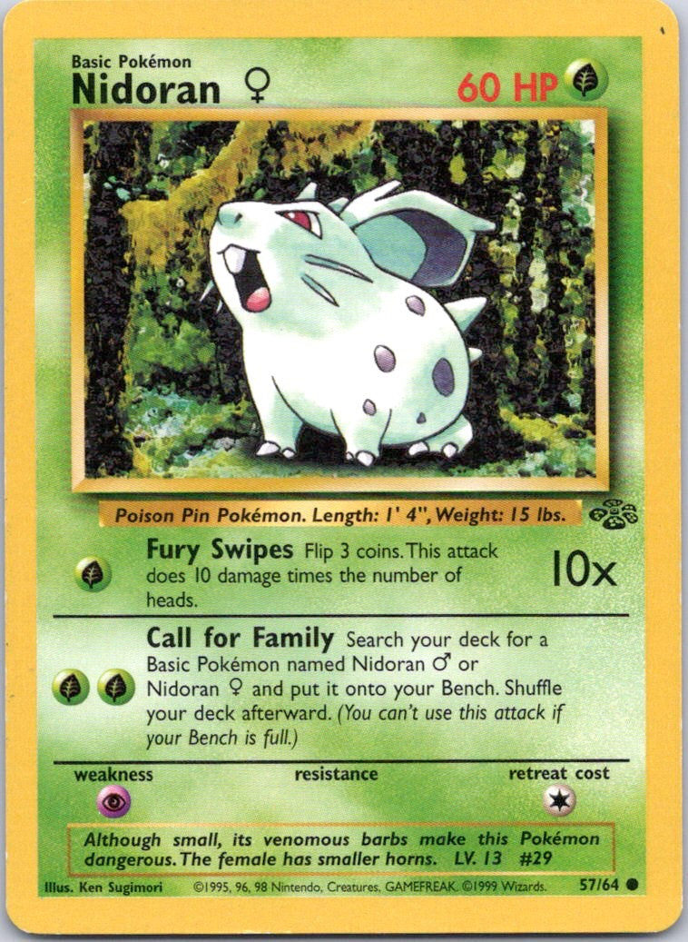 Jungle #57/64 Nidoran F