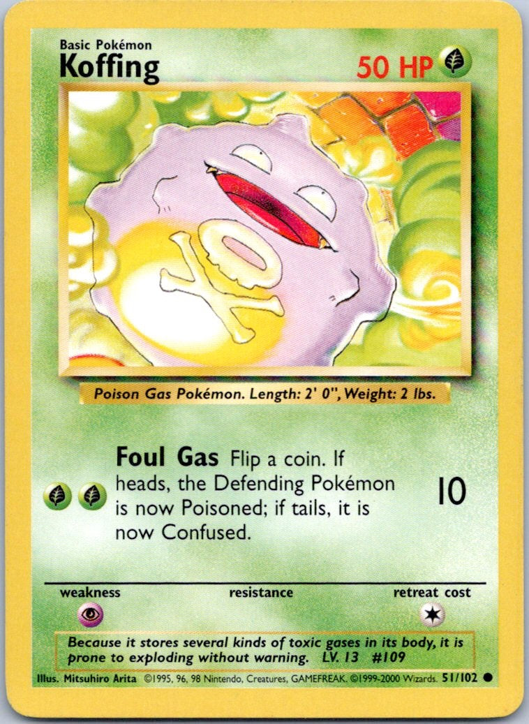 Base Set #051/102 Koffing
