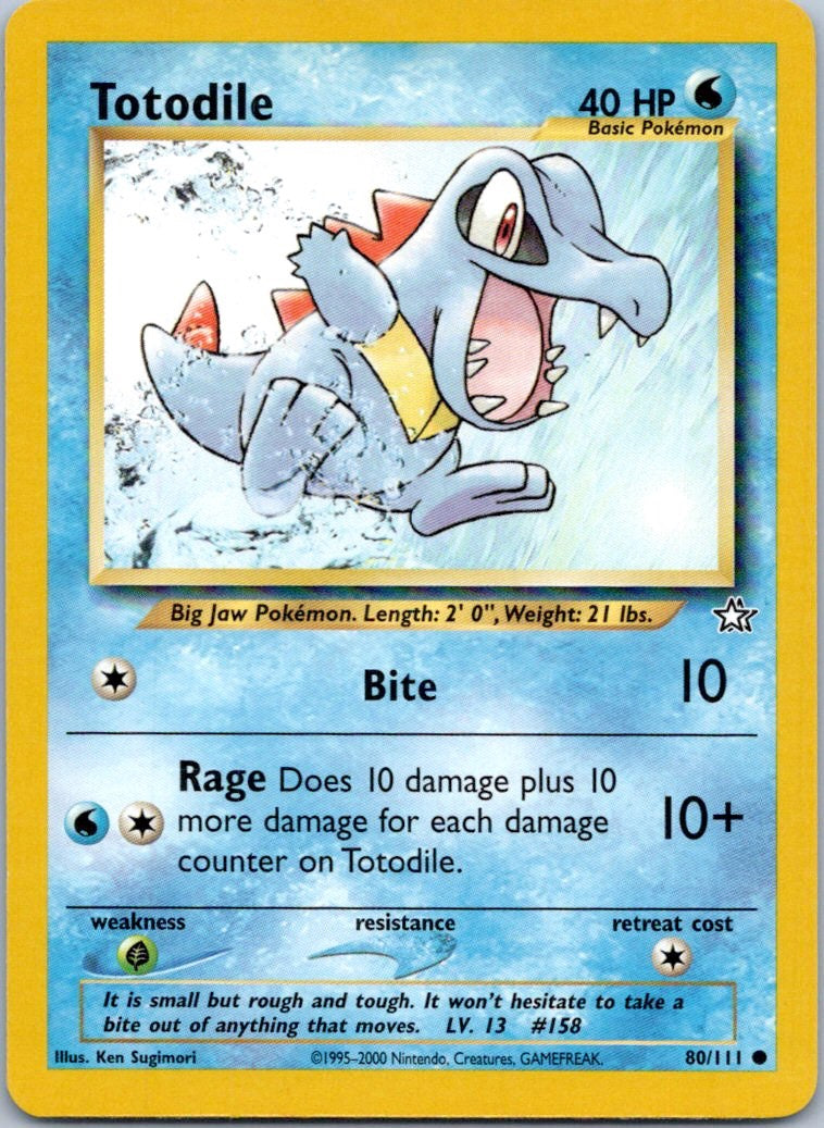 Neo Genesis #080/111 Totodile (80)