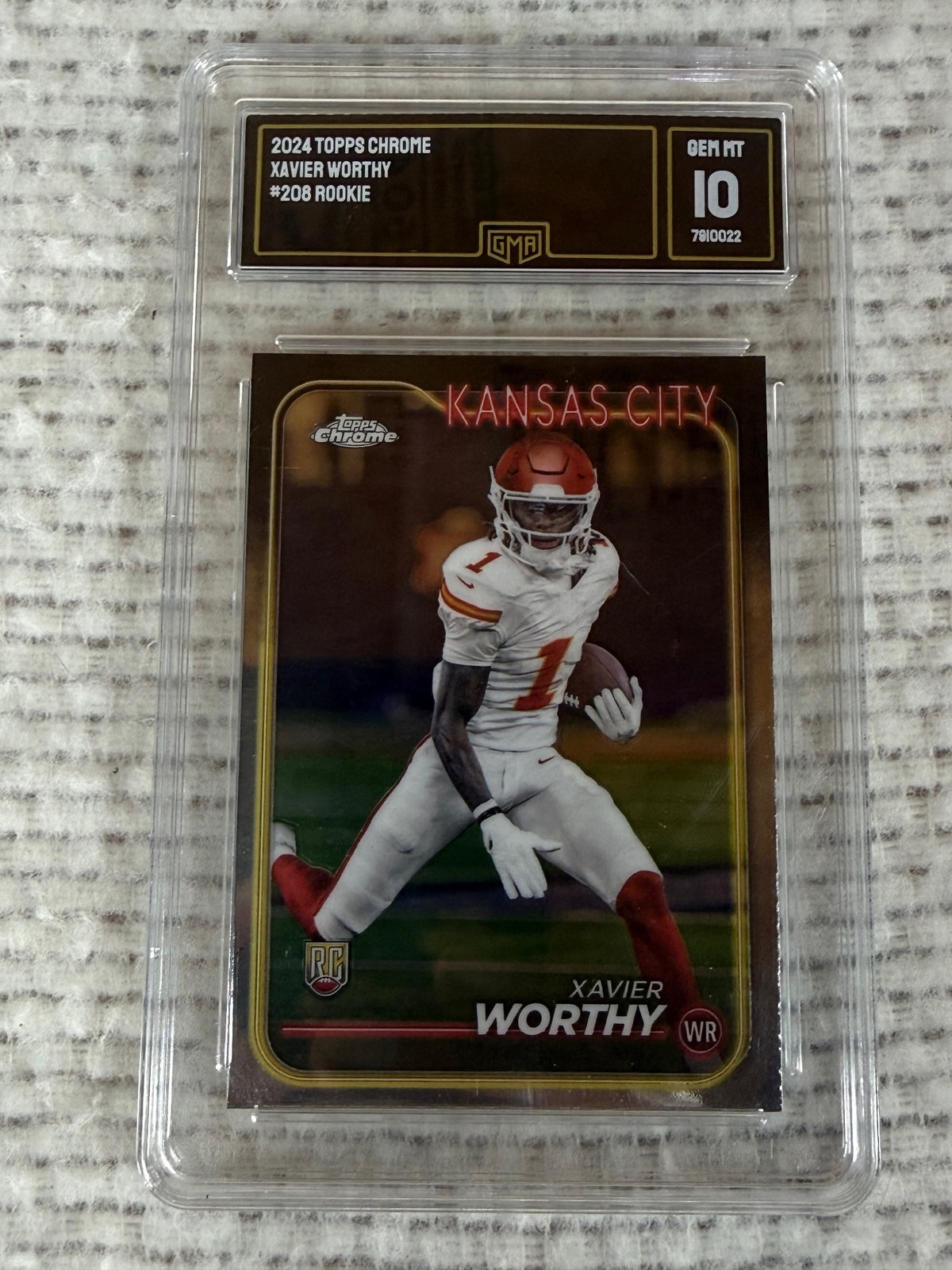 2024 Topps Chrome #208 Xavier Worthy Refractor Other 10