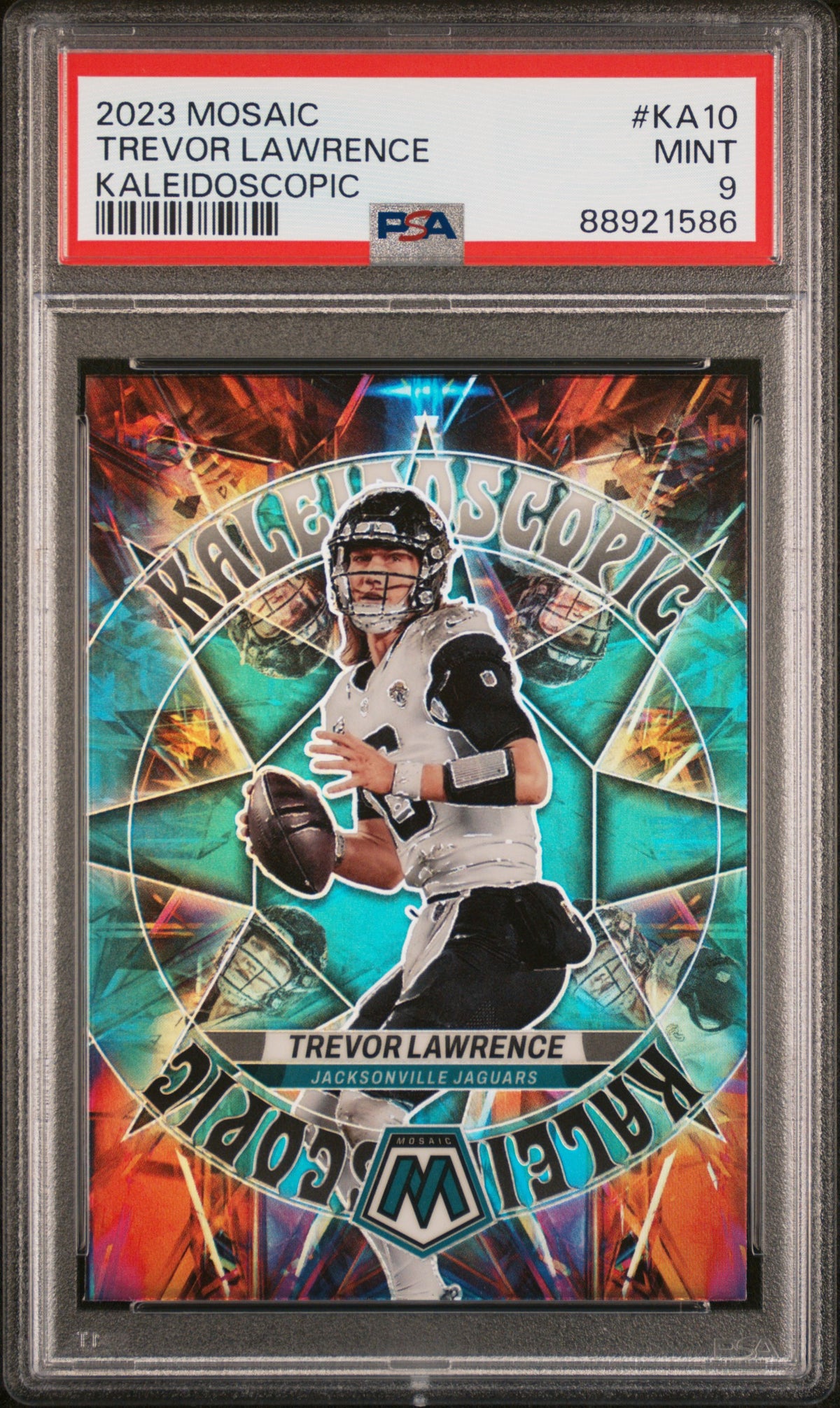 2023 Panini Mosaic Kaleidoscopic #KA10 Trevor Lawrence PSA 9