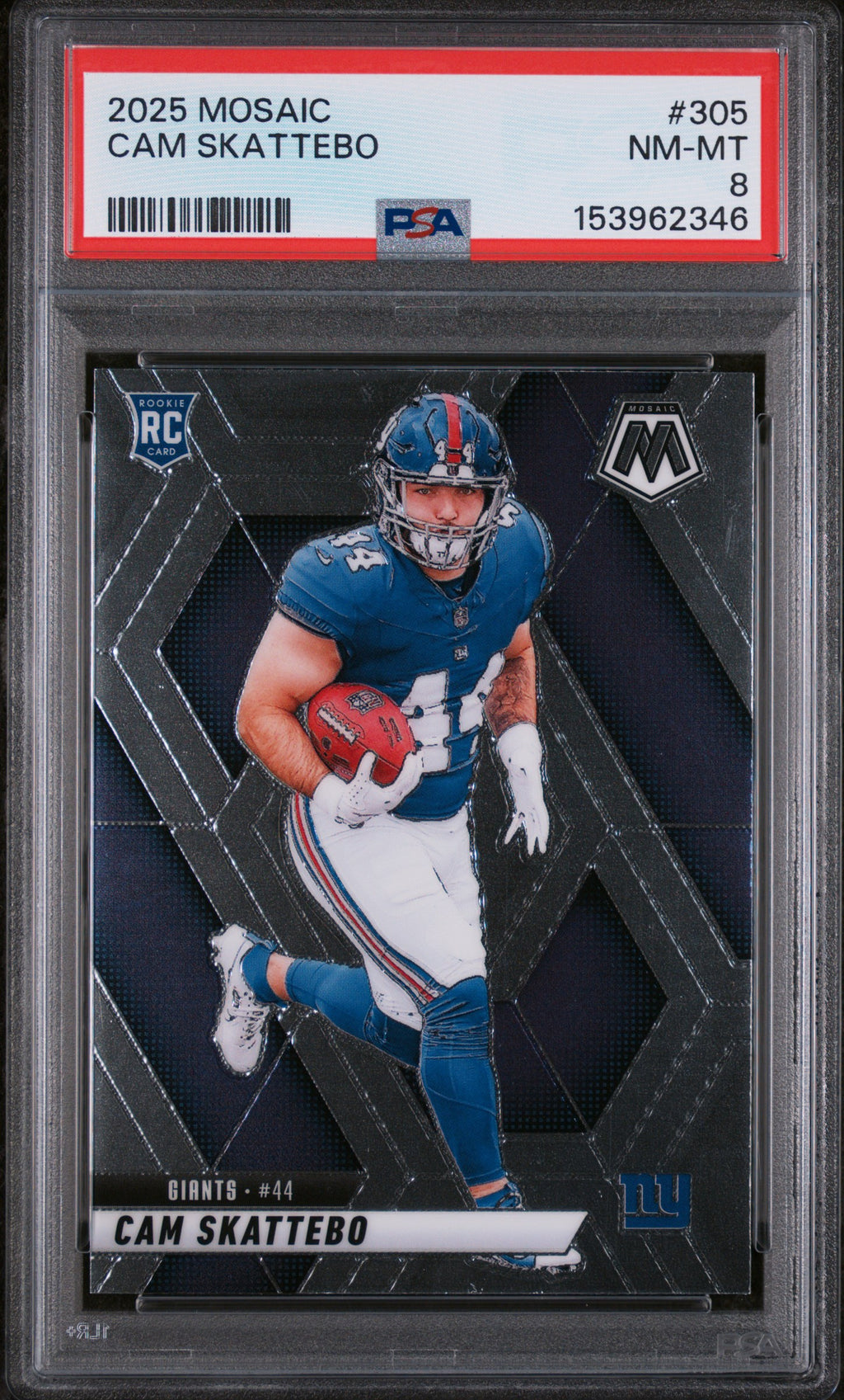 2025 Panini Mosaic #305 Cam Skattebo PSA 8