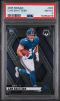 2025 Panini Mosaic #305 Cam Skattebo PSA 8
