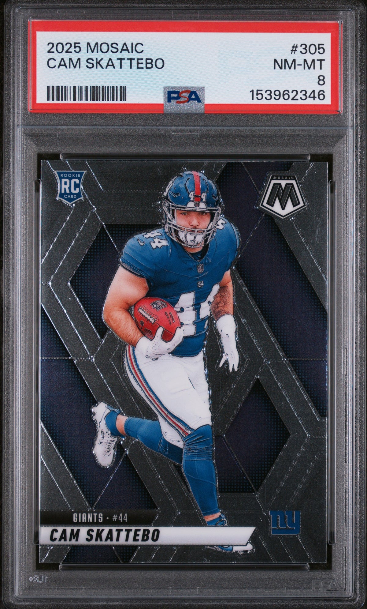 2025 Panini Mosaic #305 Cam Skattebo PSA 8