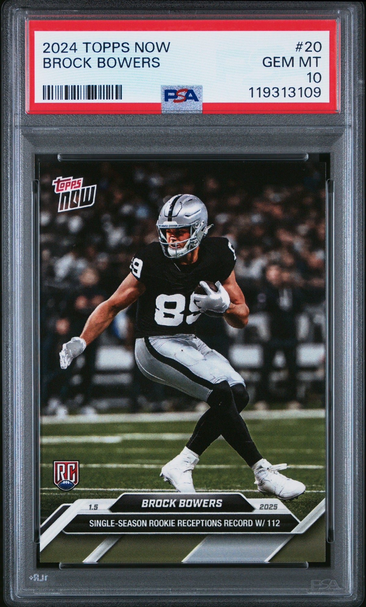 2024 Topps Now #20 Brock Bowers PSA 10