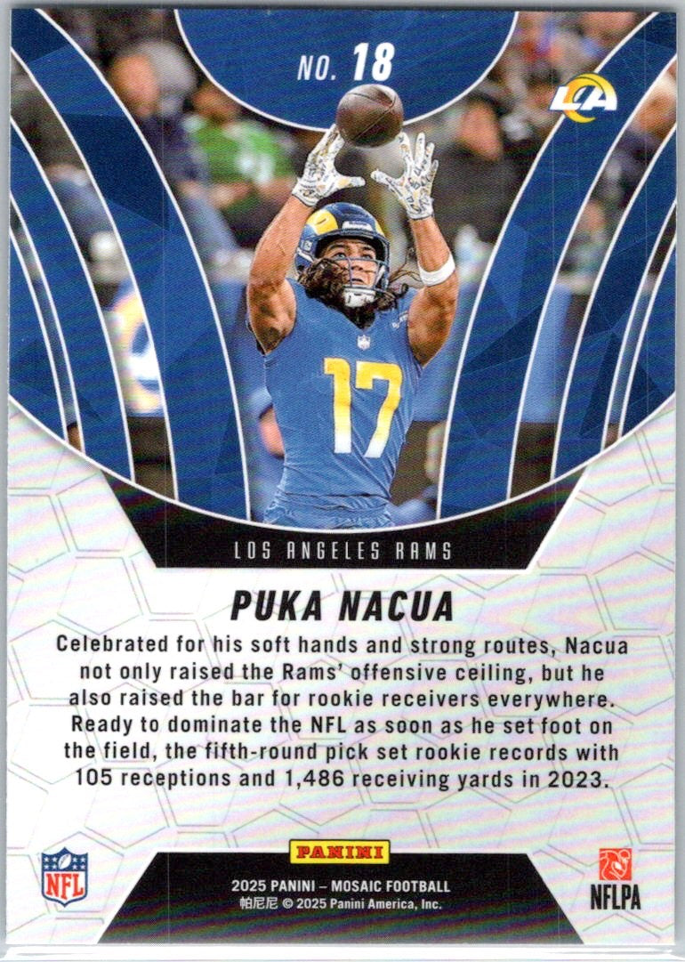 2025 Panini Mosaic #18 Puka Nacua Elevate