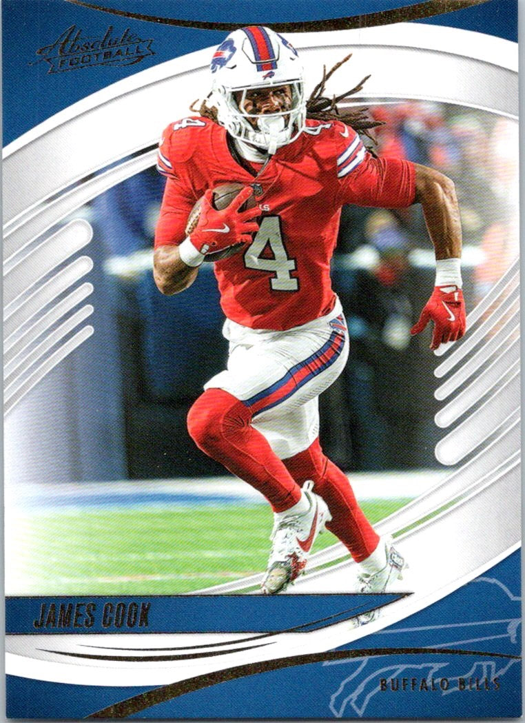 2025 Panini Absolute #76 James Cook Blue